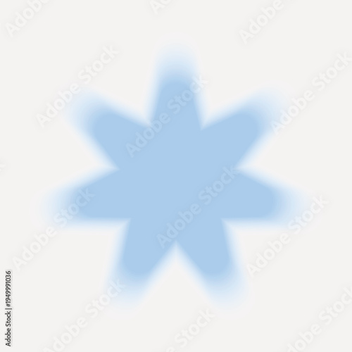 Blue abstract star shape vector