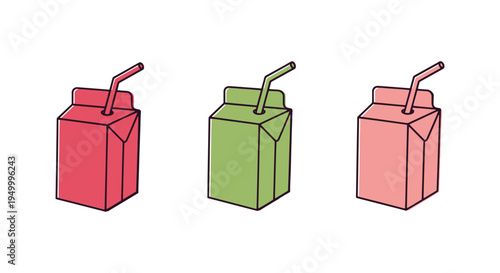 Snack Pack Line art vector colorful digital abstract