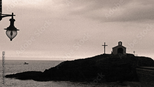 Little chapel on the coast of France