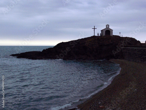 Little chapel on the coast of France