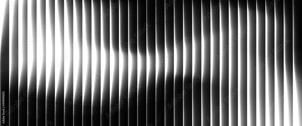 Obraz premium Black and white abstract gradient pattern with vertical lines and blurred effect modern design element