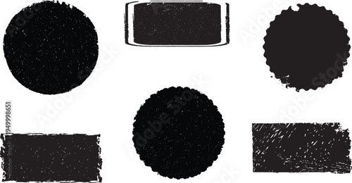 Grunge post Stamps Collection, Circles. Banners, Insignias , Logos, Icons, Labels and Badges Set . vector distress textures.blank shapes.
