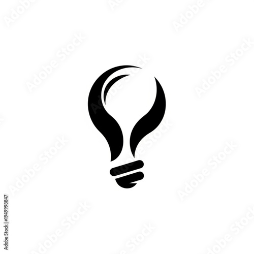 Abstract light bulb symbol representing innovation and ideas.