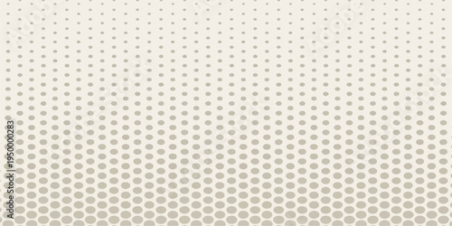 Seamless vector pattern with gray abstract dots on a textured fabric material surface for vintage wallpaper and textile design