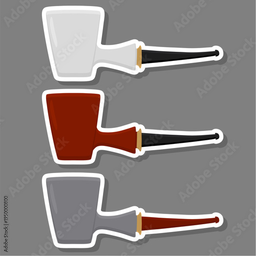 set different types smoke pipes different size for tobacco