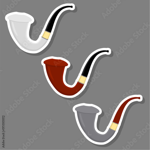 set different types smoke pipes different size for tobacco