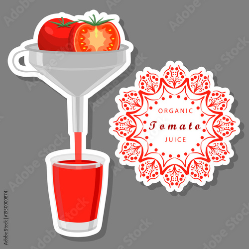 big set different types juice tomato in glass cup