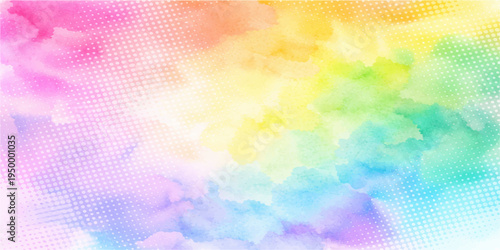 Abstract colorful background featuring digital circles and a futuristic light pattern with bright pink and blue vector lines over a glowing tech wallpaper design