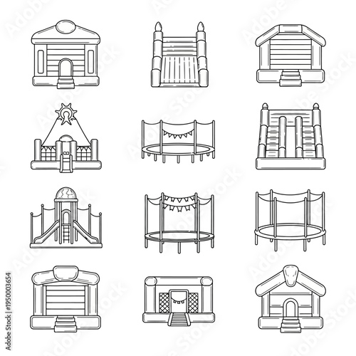 Playground equipment for kids to play.