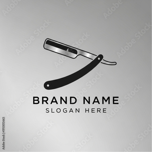 Classic Straight Razor Barber Tool for Shaving and Grooming.