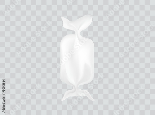 Plastic Packaging Wrap. Polyethylene Package for food. Vector