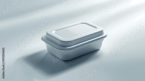 Wallpaper Mural Modern white plastic container for food storage or takeout Torontodigital.ca