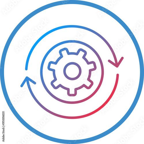 Optimization Line Icon Style