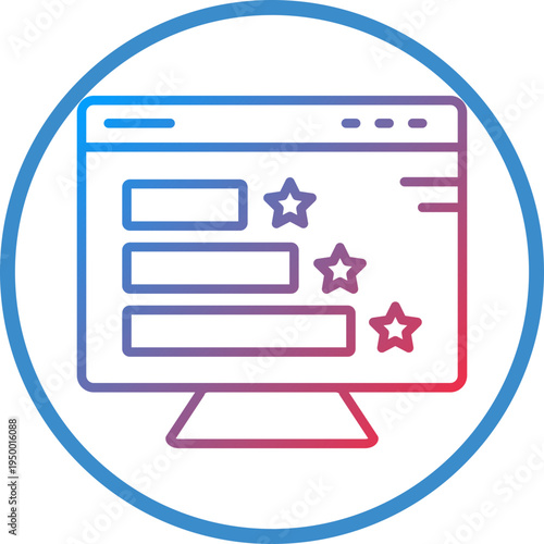 Ranking Line Icon Style