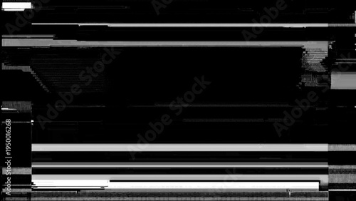 Glitch noise static television VFX. Visual video effects stripes background, CRT tv screen no signal glitch effect.