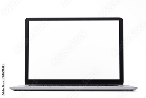 Laptop mockup on clean minimal background