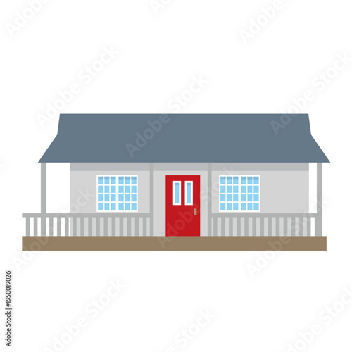 一軒家の住宅イラスト