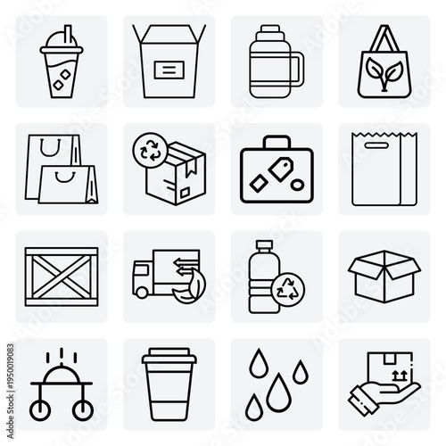 Sustainable Food And Beverage Packaging – Paper Straws, Gable Cartons, And Eco-Friendly Bottles For Green Cafes And Restaurants