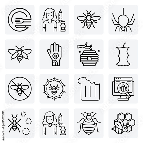 Dangerous Pests And Insects – Poisonous Spiders, Hornets, And Ticks For Extermination And Health Warning Content