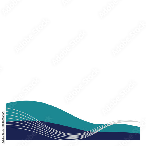 Waves Header Footer