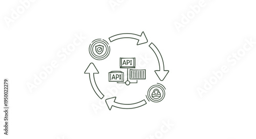 API lifecycle management with security and deployment in a continuous loop.