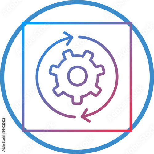 Automation Line Icon Style