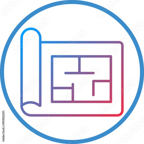 Blueprint Line Icon Style