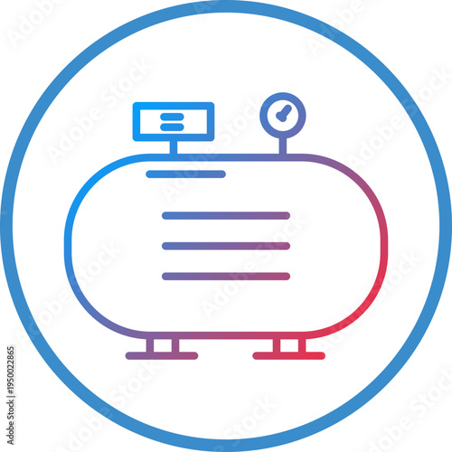 Compressor Line Icon Style