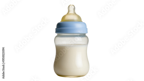 Foto Isolated baby feeding bottle with milk or formula, essential for infant nourishm