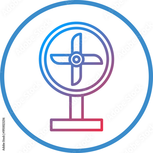 ElectricFan Line Icon Style