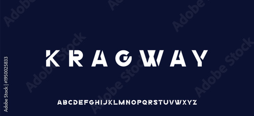 Abstract modern urban alphabet fonts. Typography sport, technology, fashion, digital, future creative logo font. vector illustration