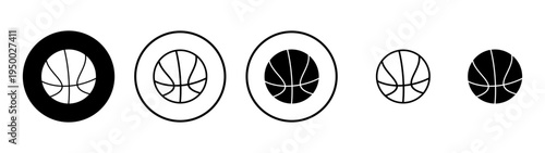 Basketball icon vector. Basketball ball sign and symbol