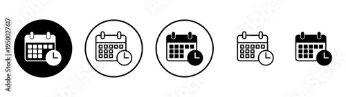 Calendar icon vector. Calender sign and symbol. Schedule icon symbol