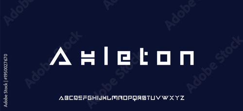 Abstract modern urban alphabet fonts. Typography sport, technology, fashion, digital, future creative logo font. vector illustration