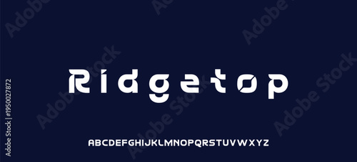 Abstract modern urban alphabet fonts. Typography sport, technology, fashion, digital, future creative logo font. vector illustration