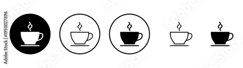 coffee cup icon vector. cup a coffee sign and symbol