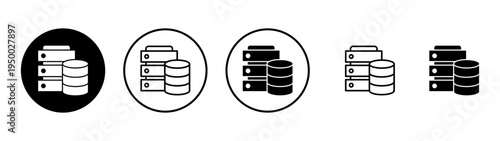 Database icon vector. database sign and symbol