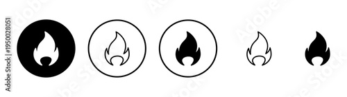 Fire icon vector. fire sign and symbol