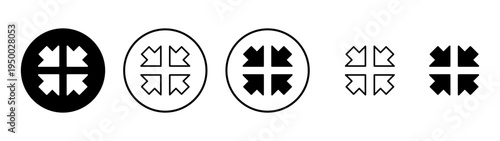 Fullscreen Icon vector. Expand to full screen sign and symbol. Arrows symbol