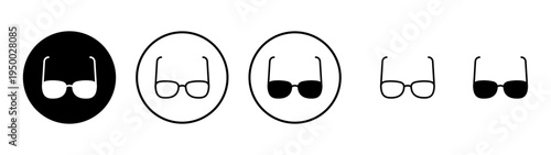 Glasses icon vector. Glasses sign and symbol