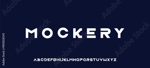 Abstract modern urban alphabet fonts. Typography sport, technology, fashion, digital, future creative logo font. vector illustration
