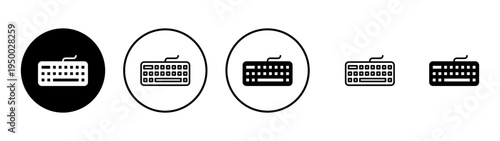 Keyboard icon vector. keyboard sign and symbol