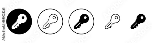 Key icon vector. Key sign and symbol.