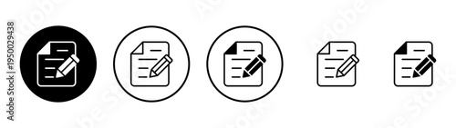 Note icon vector. notepad sign and symbol