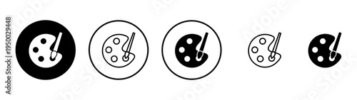 Paint icon vector. paint brush sign and symbol. paint roller icon vector