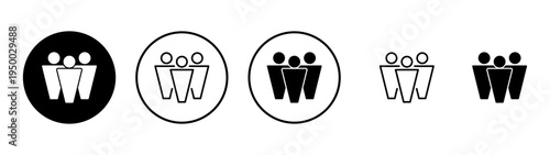 people icon vector. person sign and symbol. User Icon vector
