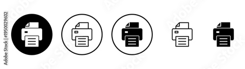 Print icon vector. printer sign and symbol