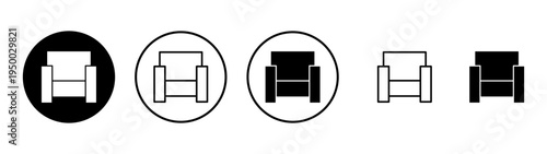 Sofa icon vector. sofa sign and symbol. furniture icon