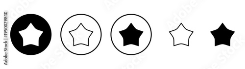 Star icon vector. rating sign and symbol. favourite star icon