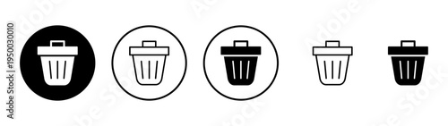Trash icon vector. trash can icon. delete sign and symbol.